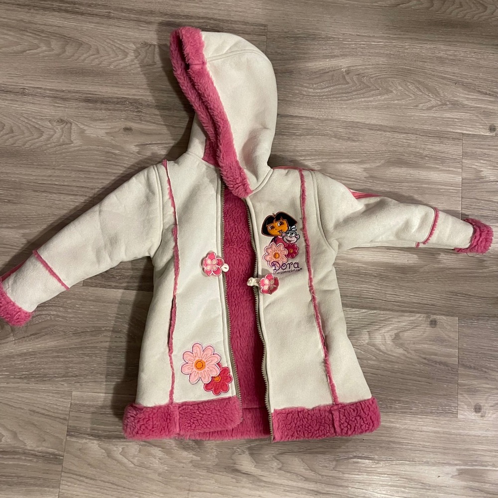 Vintage Dora 2007 Penny Lane Style Girls Coat 3T Nostalgia Toddler Y2K